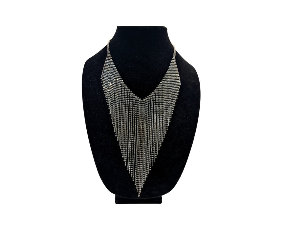 Pewter Cascade Necklace