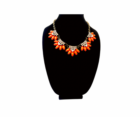 Orange Sparkle Necklace