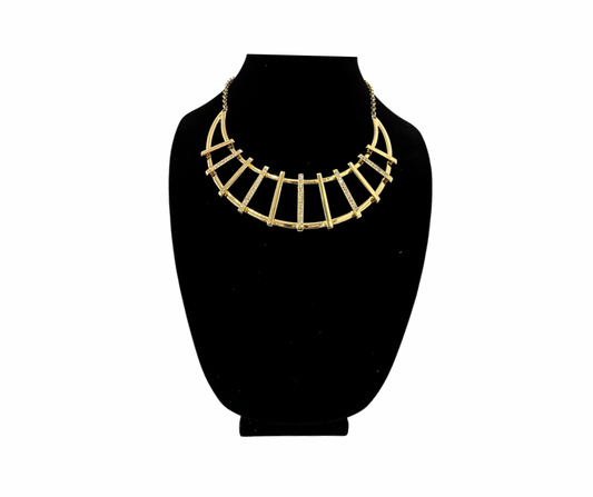 Gold Faux Diamond Necklace