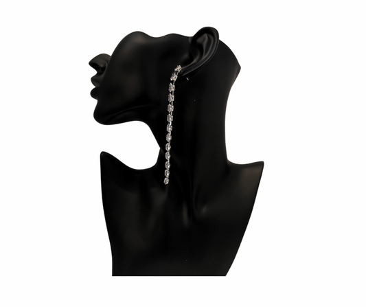 Line Crystal Earrings