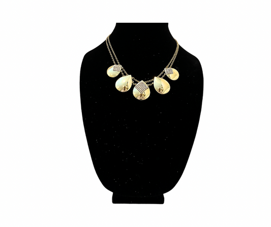 Gold Faux Diamond Necklace