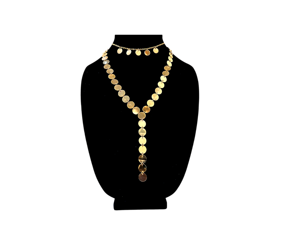 Gold Y Necklace