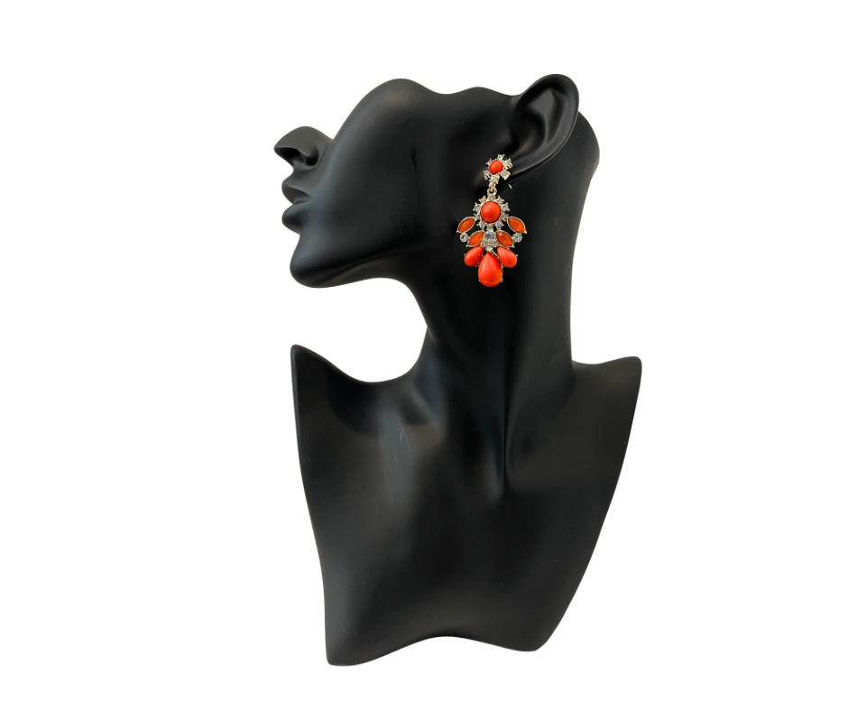 Orange Red Earrings