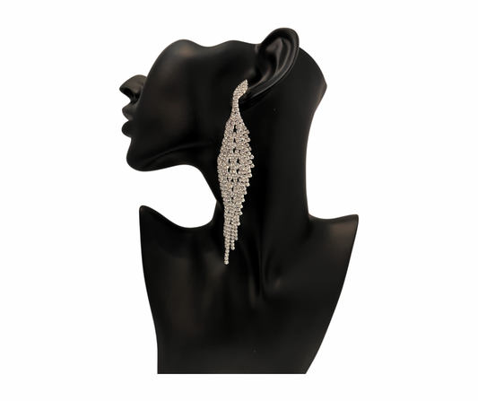 Silver Crystal Earrings