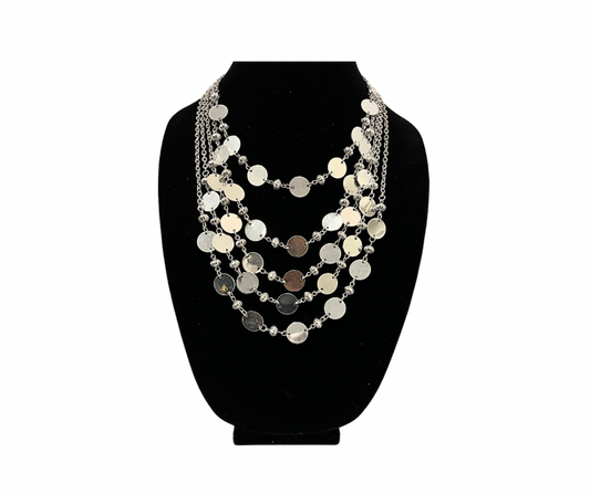 Multi-Layer Silver Necklace