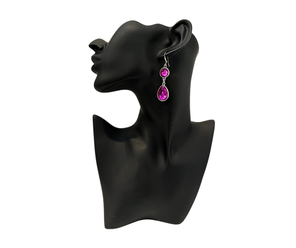 Fuchsia Pink Earrings