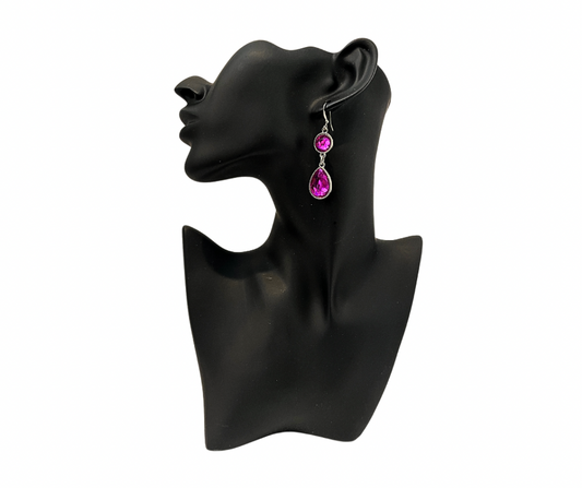 Fuchsia Pink Earrings