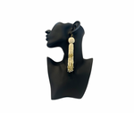 Gold/Ivory Bead Earrings