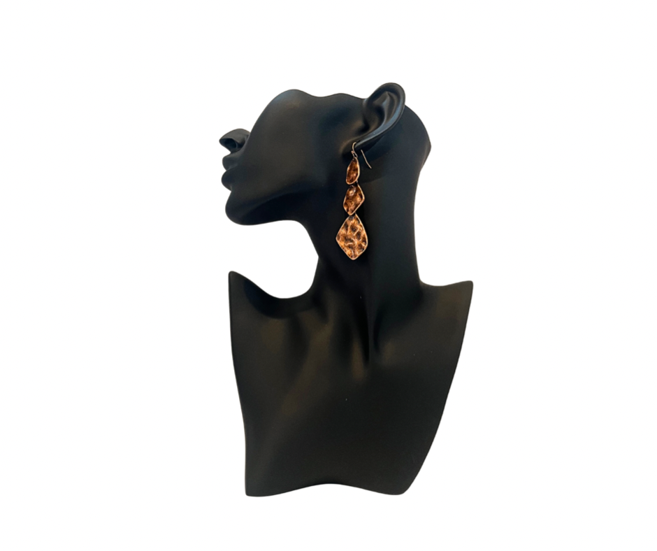 Copper Drop Earrings