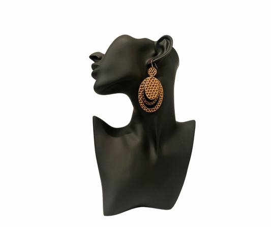 Copper Metal Earrings