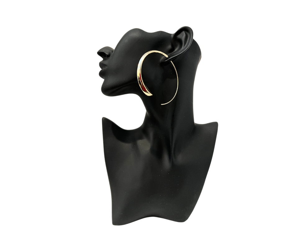 Gold Whirlwind Hoop