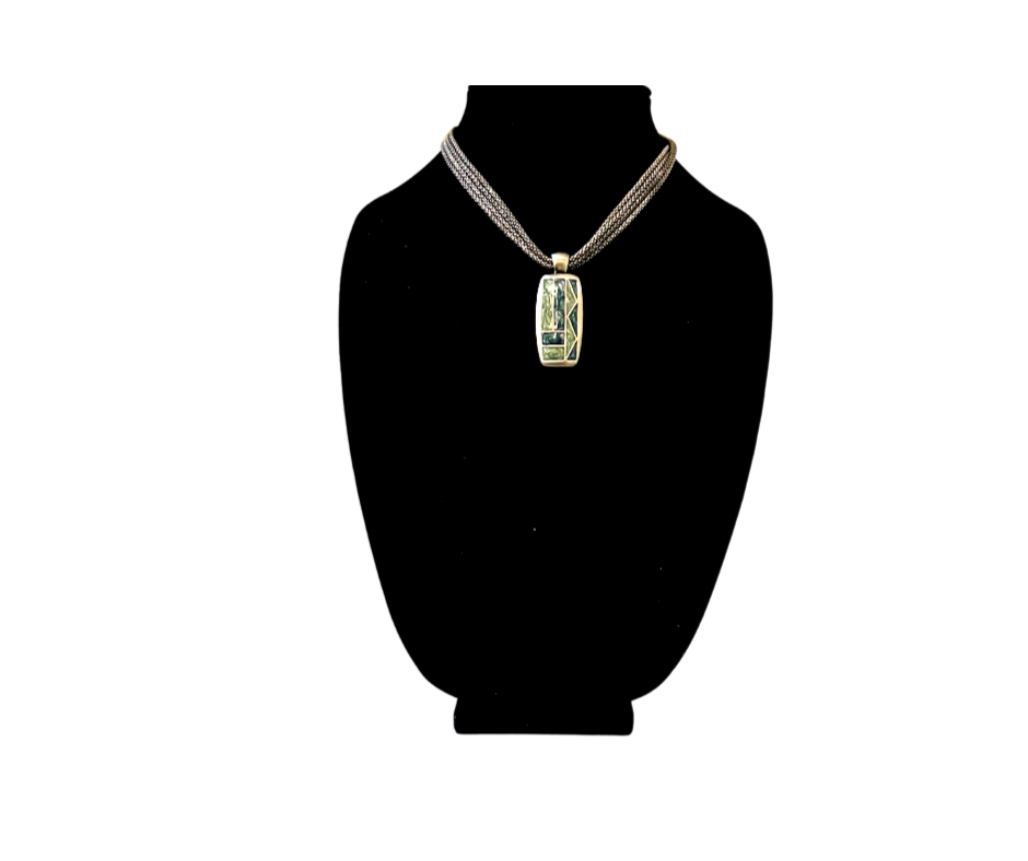 Mixed Green Pendant Necklace