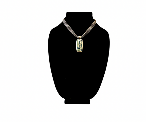 Mixed Green Pendant Necklace