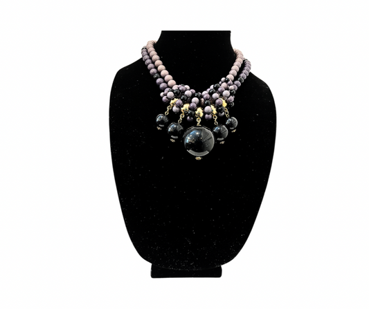 Black Bauble Necklace