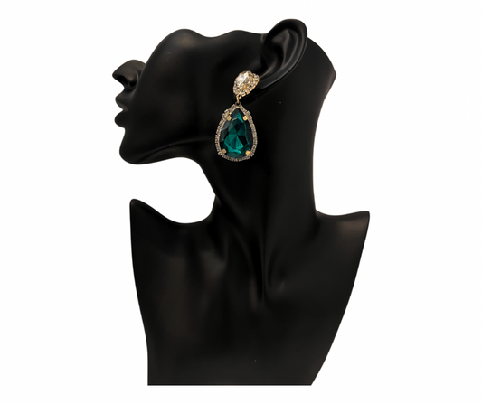 Green Emerald Earrings