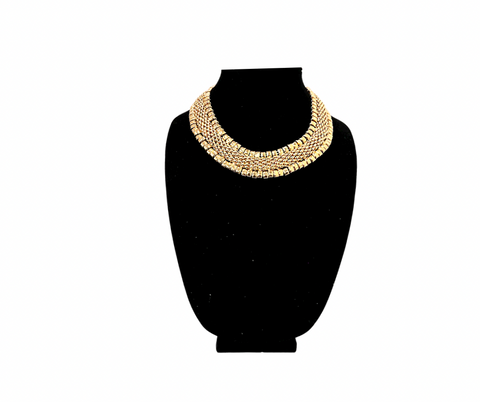 Gold Textured Necklace