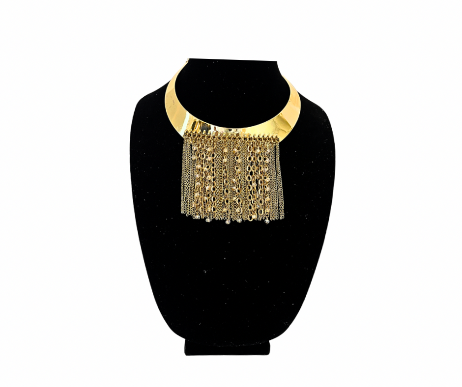 Gold Waterfall Necklace