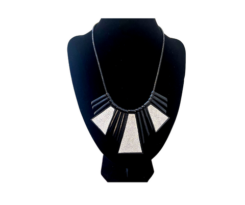 The Silver/Black Glam Necklace