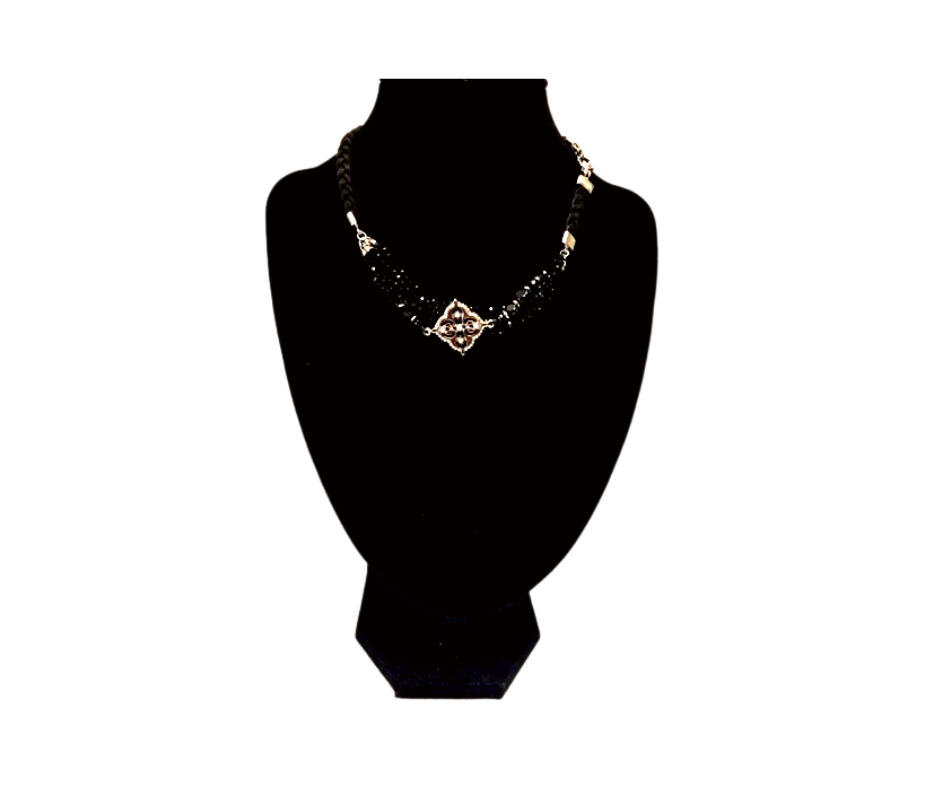 Back Faux Gem Choker