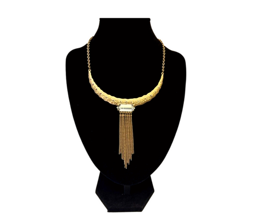 Gold Gem Chain Choker