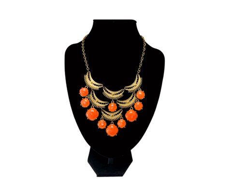 Orange Glam Necklace