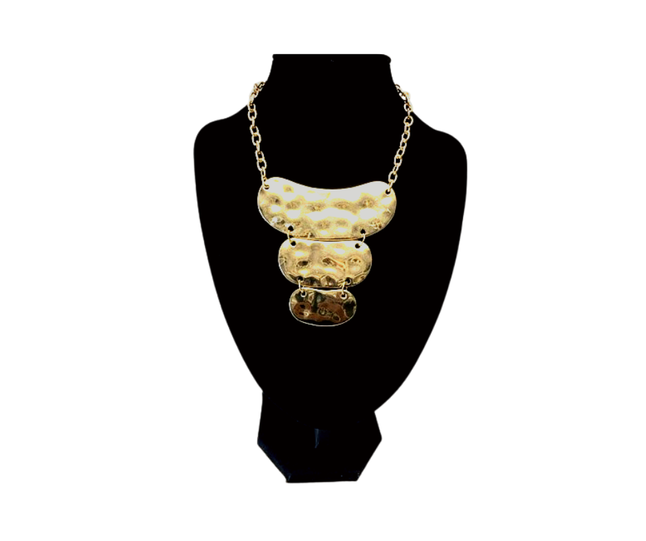 Gold Bib Necklace