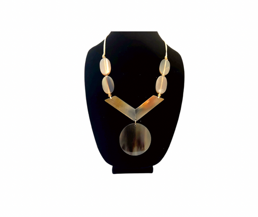 Statement Tan Necklace