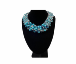 Tricolor Blue Bead Necklace